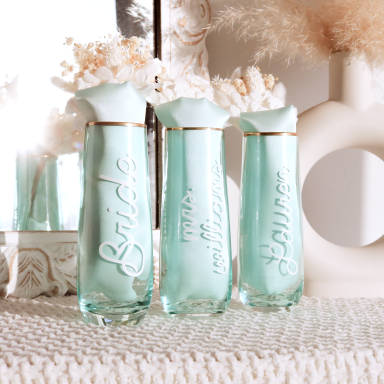 Personalized Mint Stemless Glass